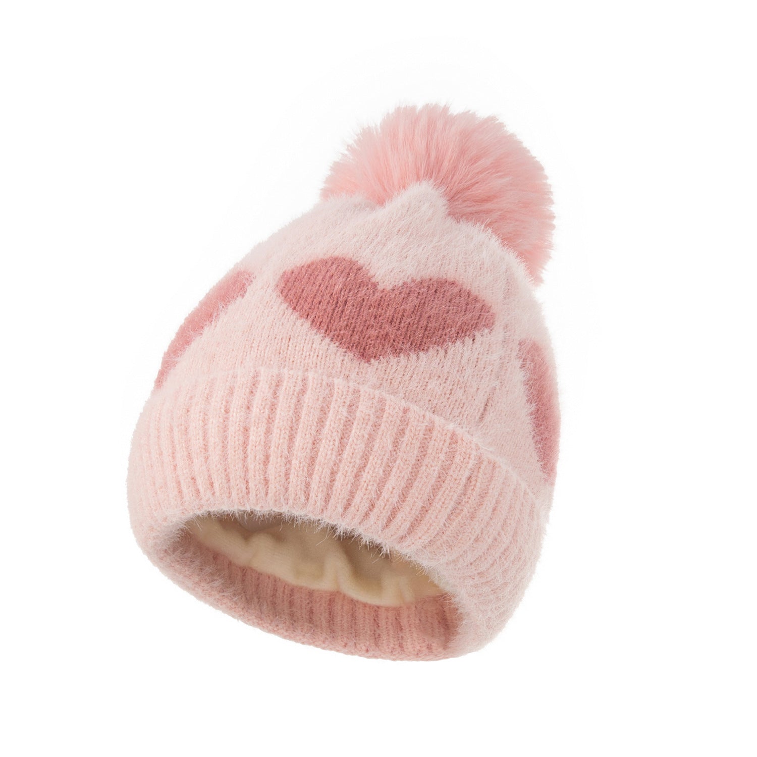 Baby love hairball knitted hat