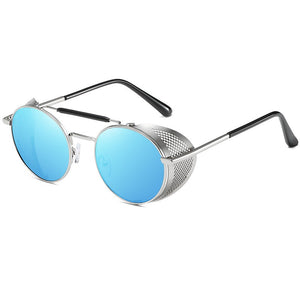 Steampunk metal retro sunglasses