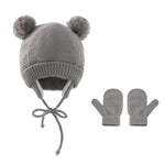 Load image into Gallery viewer, Baby knitted hats and knitted gloves
