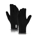 Load image into Gallery viewer, New style outdoor double-layer plus velvet sports knitted gloves
