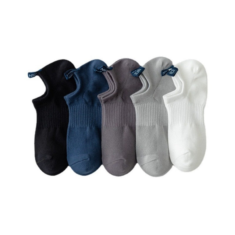 Pure color thin heel with standard anti-dropping boat socks