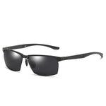 Load image into Gallery viewer, Aluminum-magnesium half-frame UV protection sunglasses
