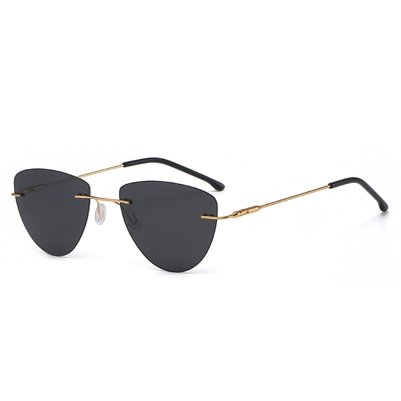 Frameless polarized photochromic sunglasses