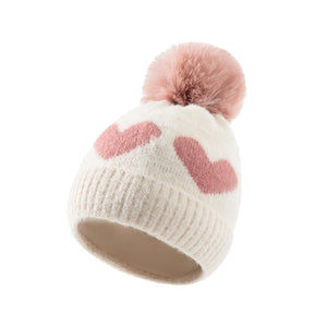 Baby love hairball knitted hat