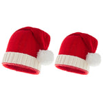 Load image into Gallery viewer, Parent-child woolen single ball acrylic warm Christmas hat
