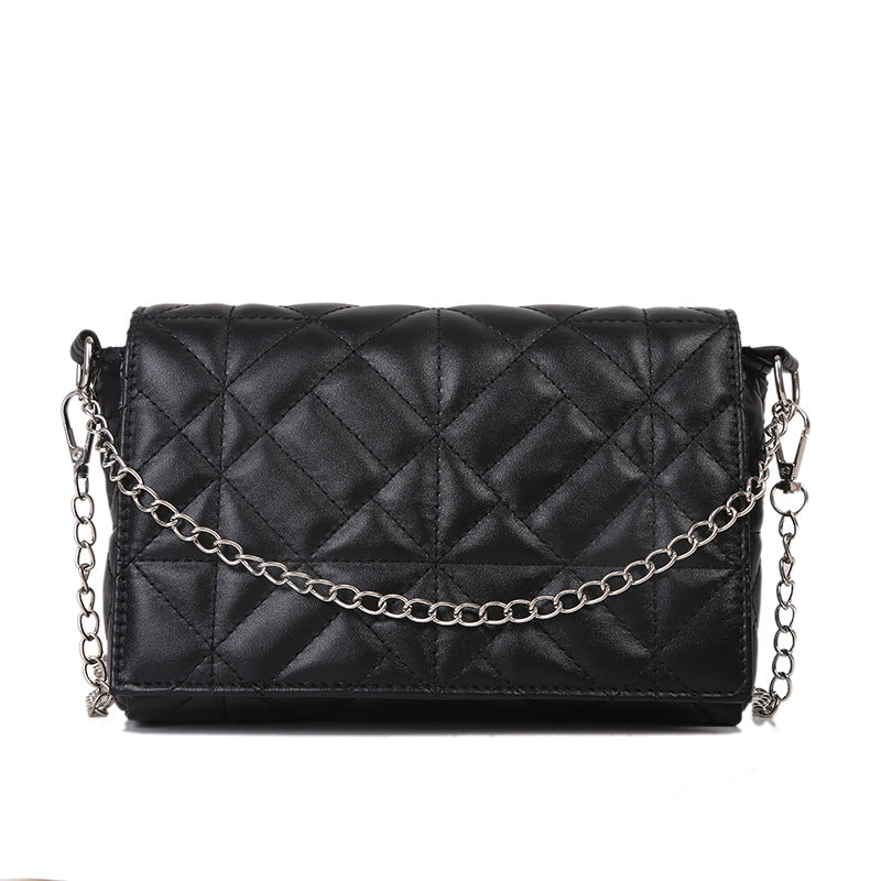 Fashion simple texture chain shoulder messenger bag