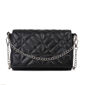 Fashion simple texture chain shoulder messenger bag