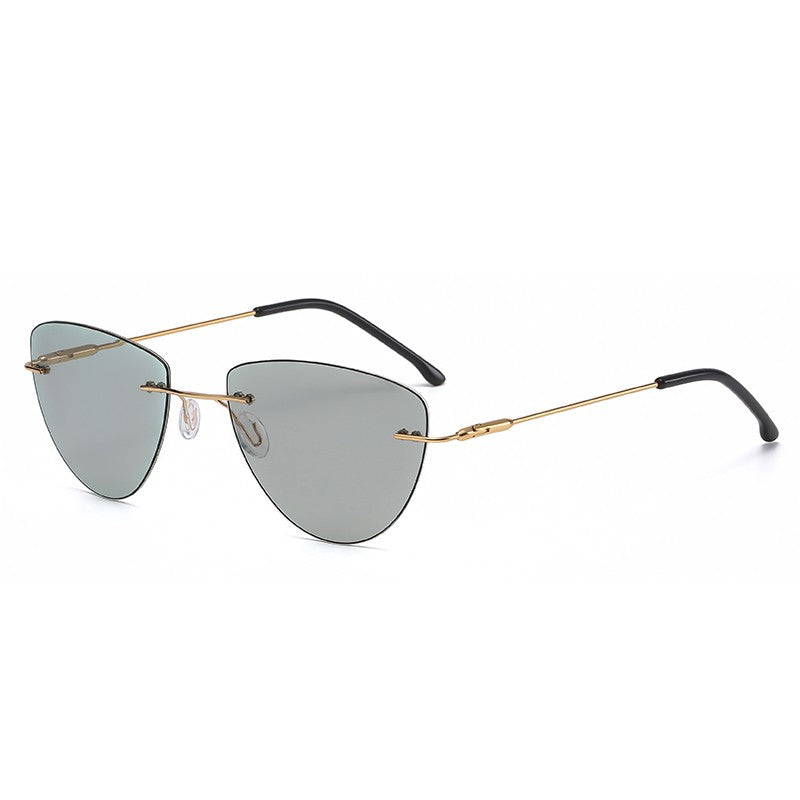 Frameless polarized photochromic sunglasses