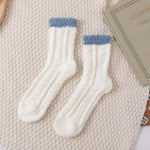 將圖片載入圖庫檢視器 Coral fleece plus fleece warm home tube socks
