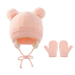 Load image into Gallery viewer, Baby knitted hats and knitted gloves
