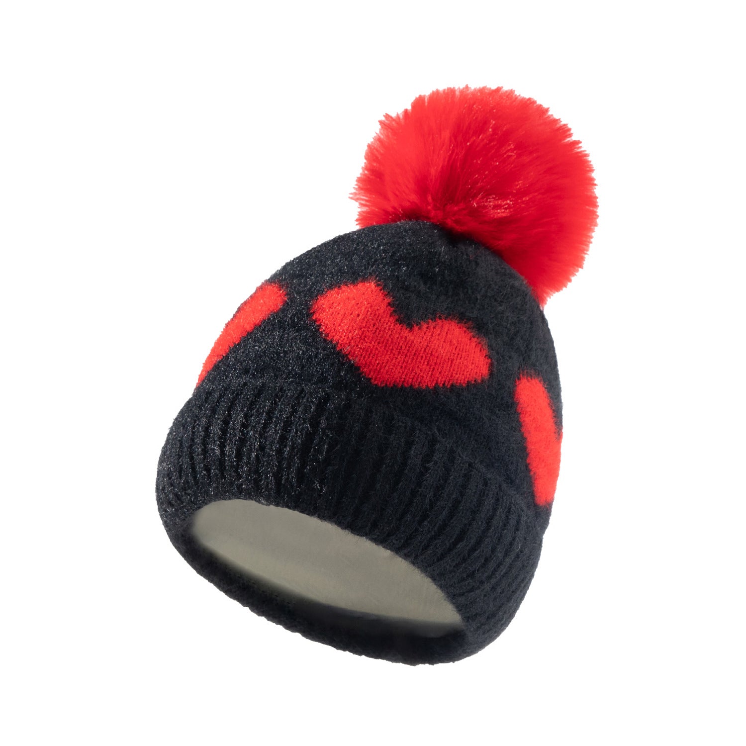 Baby love hairball knitted hat