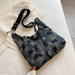 將圖片載入圖庫檢視器 Large-capacity one-shoulder messenger beggar style canvas bag
