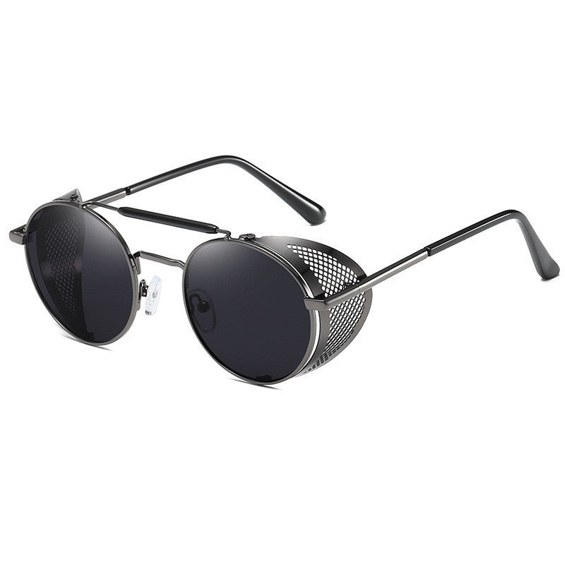 Steampunk metal retro sunglasses