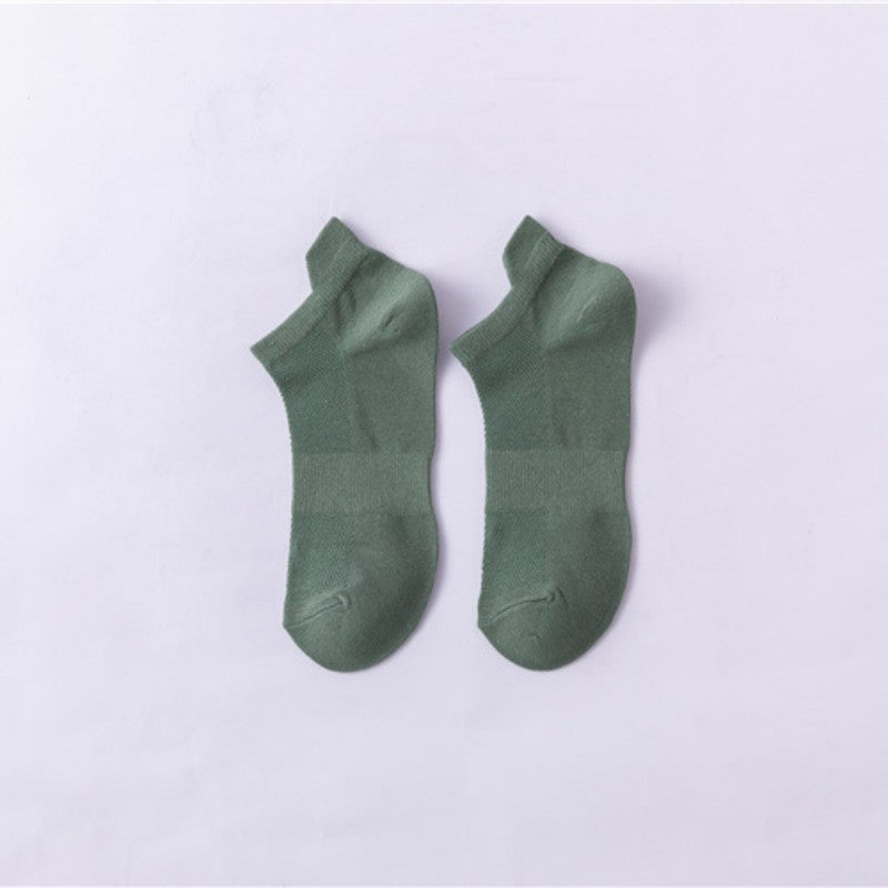 Pure cotton thin all-match deodorant boat socks