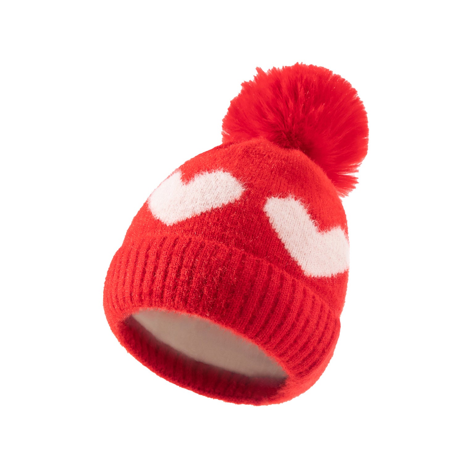 Baby love hairball knitted hat