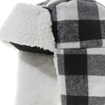 Load image into Gallery viewer, Children&#39;s plaid plus velvet warm gloves two-piece hat with velcro
