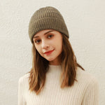 画像をギャラリービューアに読み込む, Solid color student all-match dome knitted hat
