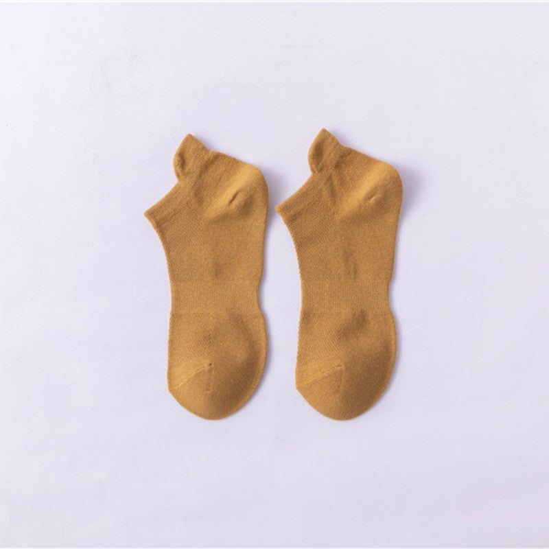 Pure cotton thin all-match deodorant boat socks