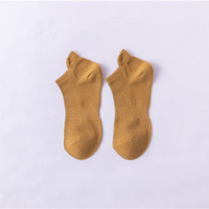 Pure cotton thin all-match deodorant boat socks