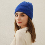 画像をギャラリービューアに読み込む, Solid color student all-match dome knitted hat
