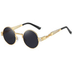 Load image into Gallery viewer, Steampunk style metal spring-leg sunglasses
