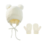 Load image into Gallery viewer, Baby knitted hats and knitted gloves
