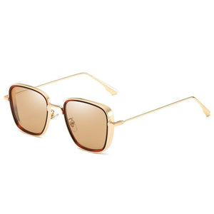 Square frame steampunk sunglasses