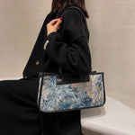 画像をギャラリービューアに読み込む, Urban simple contrast color texture large-capacity handbag
