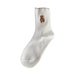 Load image into Gallery viewer, Cute ins style embroidered bear socks
