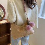 Load image into Gallery viewer, Vintage plush cherry tote
