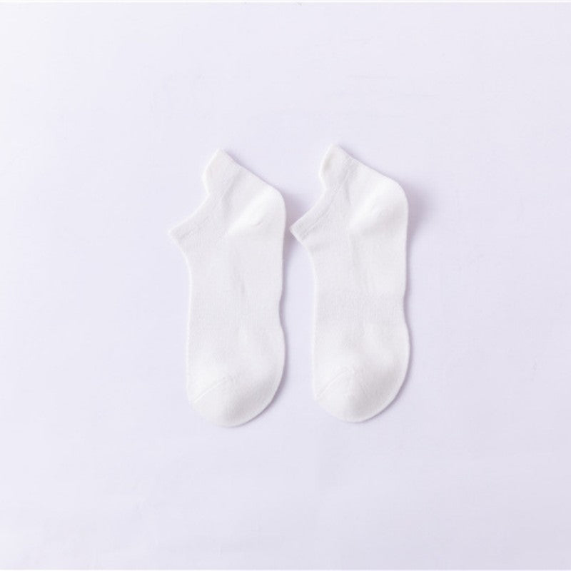 Pure cotton thin all-match deodorant boat socks