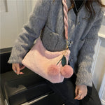 Load image into Gallery viewer, Vintage plush cherry tote
