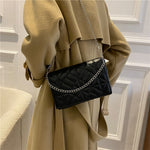 將圖片載入圖庫檢視器 Fashion simple texture chain shoulder messenger bag
