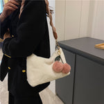 將圖片載入圖庫檢視器 Vintage plush cherry tote
