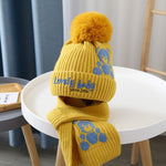 Load image into Gallery viewer, Two-piece cotton baby woolen cap with inner warmth
