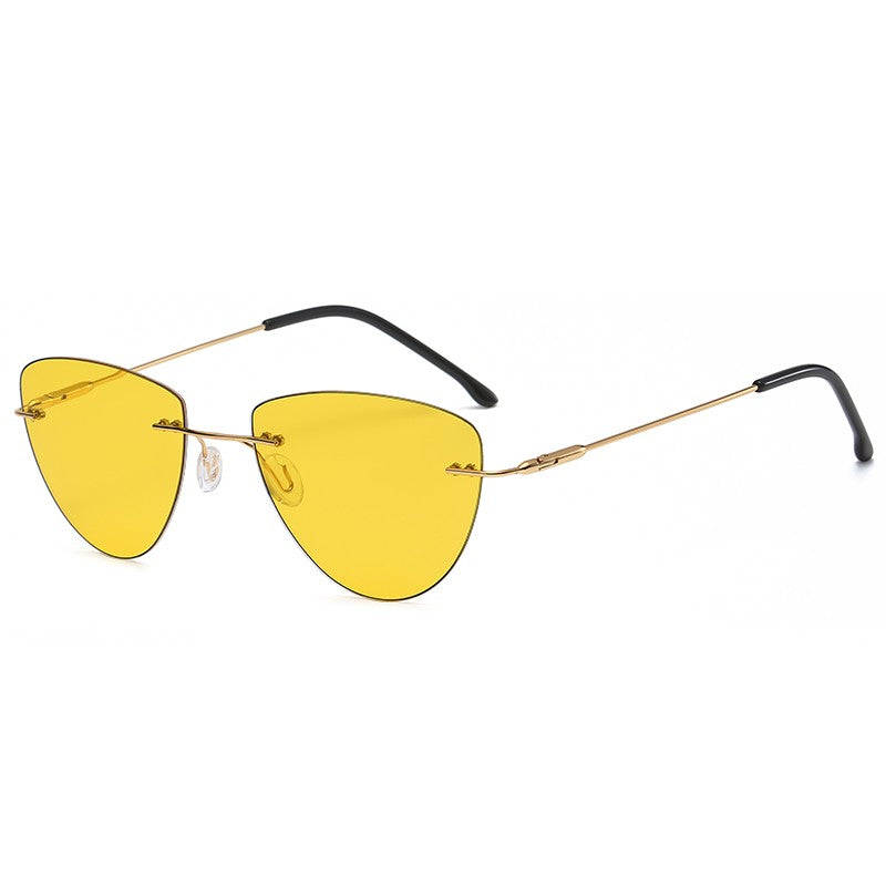 Frameless polarized photochromic sunglasses